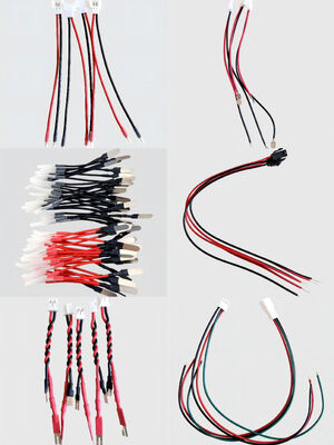 Custom 2Pin Light Green Connector Wire Harness with Round Metal Tab Terminals for Lithium Battery