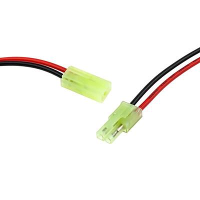 Custom 2Pin Light Green Connector Wire Harness with Round Metal Tab Terminals for Lithium Battery