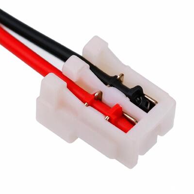 ODM 2 Pin White Locking Connector Wire | Red Black Cable with Stripped Wire Ends for Sensors