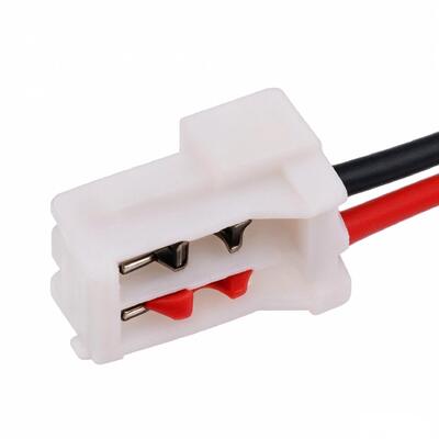ODM 2 Pin White Locking Connector Wire | Red Black Cable with Stripped Wire Ends for Sensors