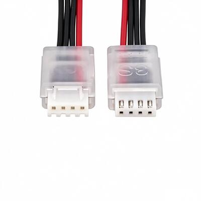 OEM Custom 4 Pin Wire Harness with Transparent Housing Connector for Electronic Equipment