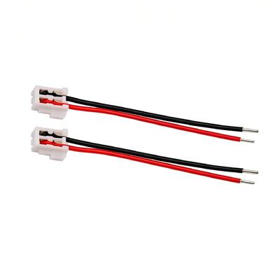 ODM 2 Pin White Locking Connector Wire | Red Black Cable with Stripped Wire Ends for Sensors