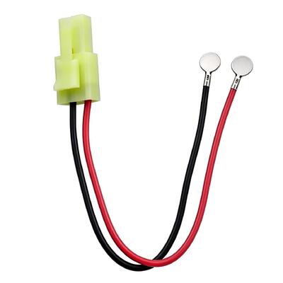 Custom 2Pin Light Green Connector Wire Harness with Round Metal Tab Terminals for Lithium Battery