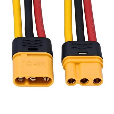 OEM MR80 3 Pin Connector Wire Harness | High Current Silicone Power Cable Assembly for RC Drone