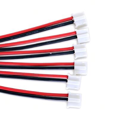 PH2.0 3P Wire Harness | UL1007 22AWG Red Black Cable Assembly with Tinned Stripped End for Sensors