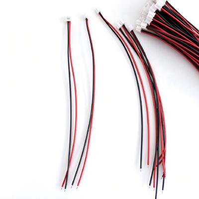 PH2.0 3P Wire Harness | UL1007 22AWG Red Black Cable Assembly with Tinned Stripped End for Sensors