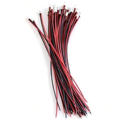 PH2.0 3P Wire Harness | UL1007 22AWG Red Black Cable Assembly with Tinned Stripped End for Sensors