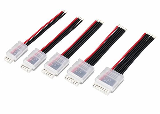 OEM Custom 4 Pin Wire Harness with Transparent Housing Connector for Electronic Equipment