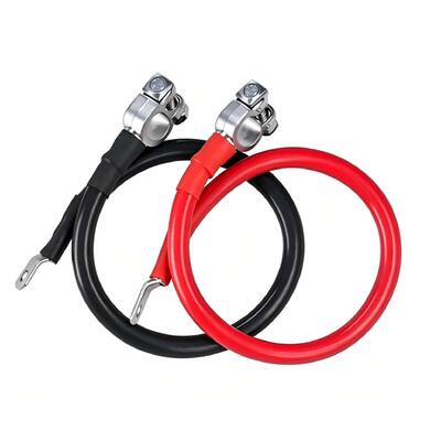 Custom 2AWG Silicone Battery Cable Pair | Pure Copper Heavy Gauge Battery Jumper Wire for RV