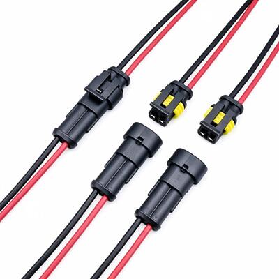 Bespoke 2Pin Superseal Waterproof Connector Pigtail Wire | Pre-Wired Cable Assembly for Automotive
