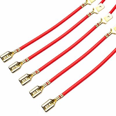 OEM Spade Terminal Wire Harness, Quick Disconnect Connector Cable Assembly for Industrial Wiring