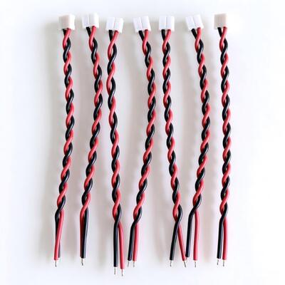 Bespoke JST EHR-2P 22AWG Twisted Red Black Wire Harness for Battery & Electronics