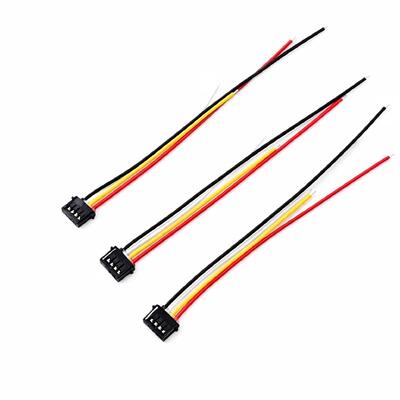 カスタムモレックス 504051 4ピンコネクタワイヤーハーネス、リチウムバッテリーBMS用マルチカラー4コアブラックコネクタケーブルアセンブリ、プロトタイプから量産まで